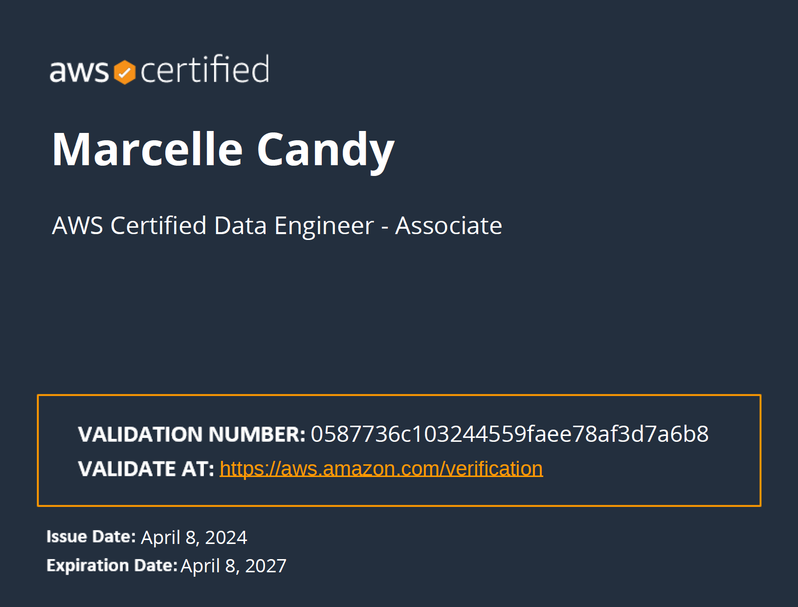 AWS Certified Data Engineer – Associate